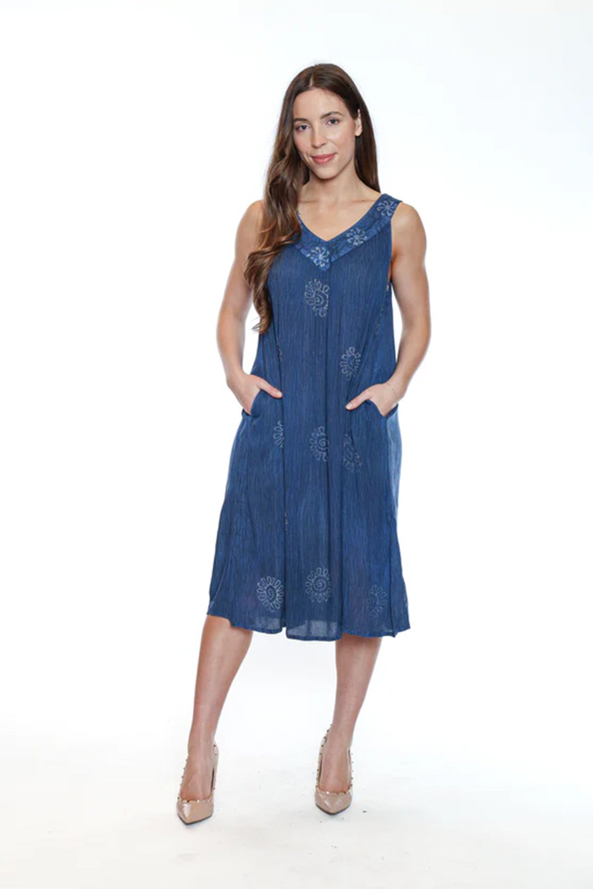 Rayon Midi Dress