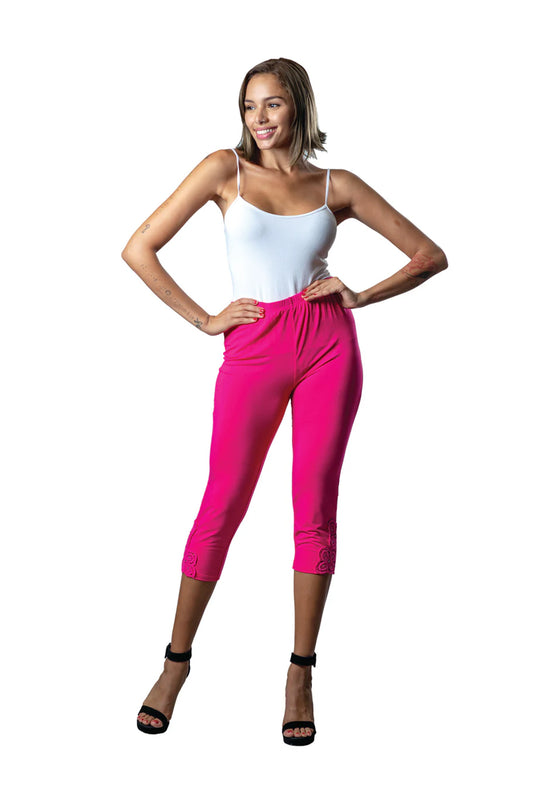 Bamboo Rhinestone Capris