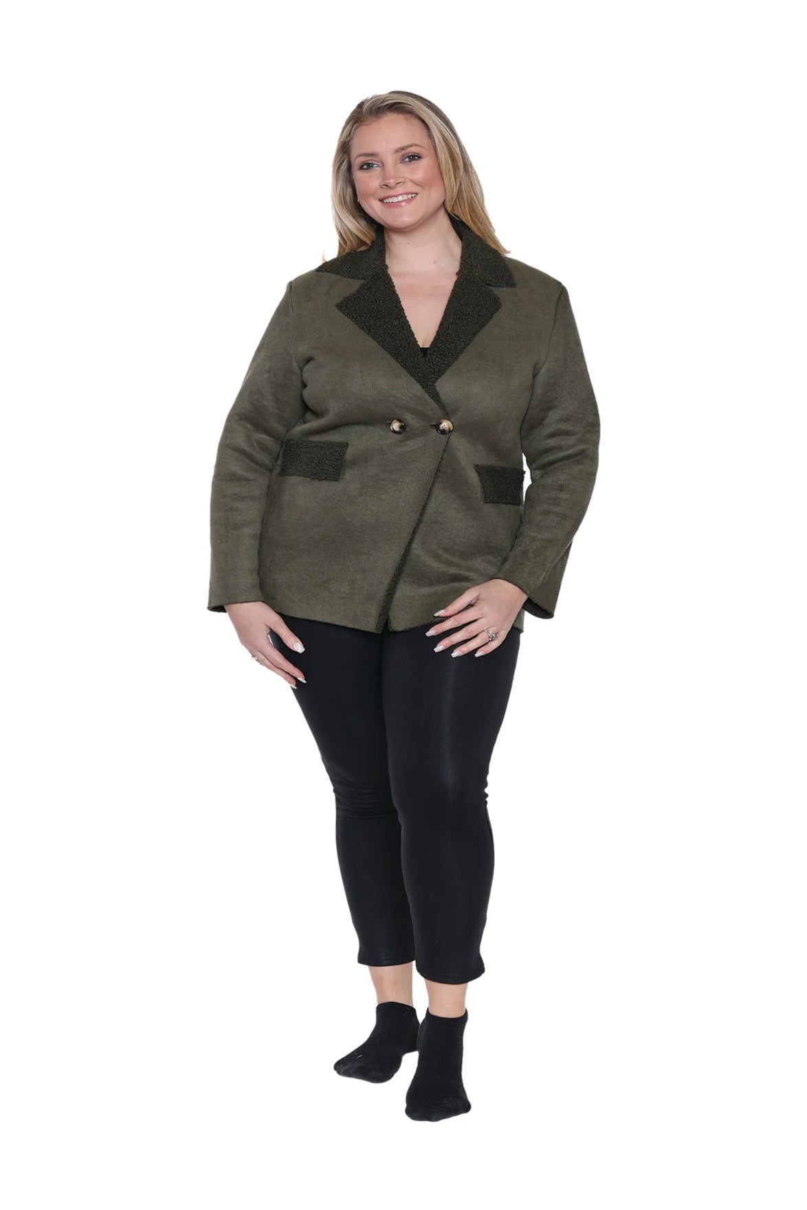 Cecilia Faux Suede Coat