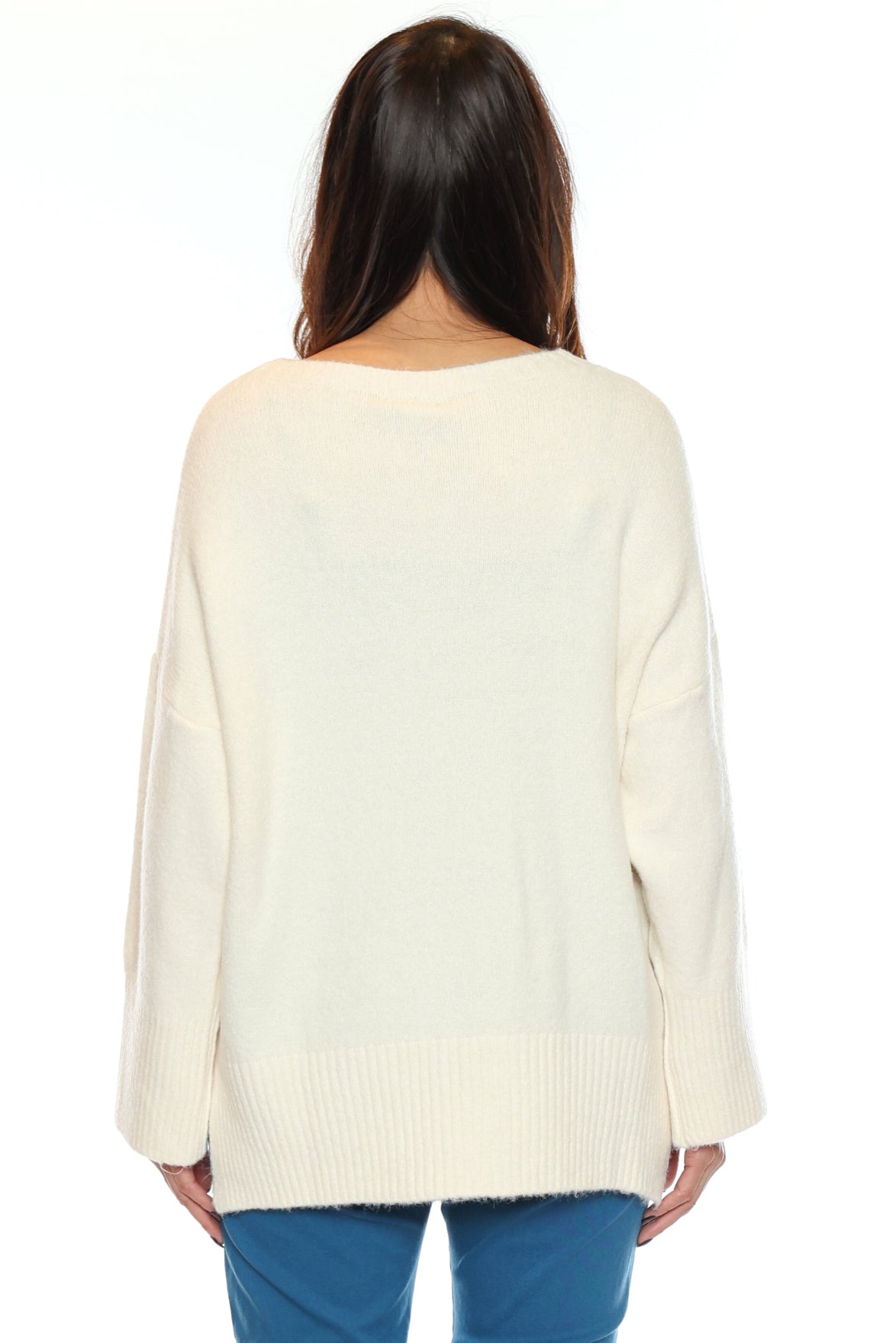Soft Alpaca Blend Hi-Low Sweater