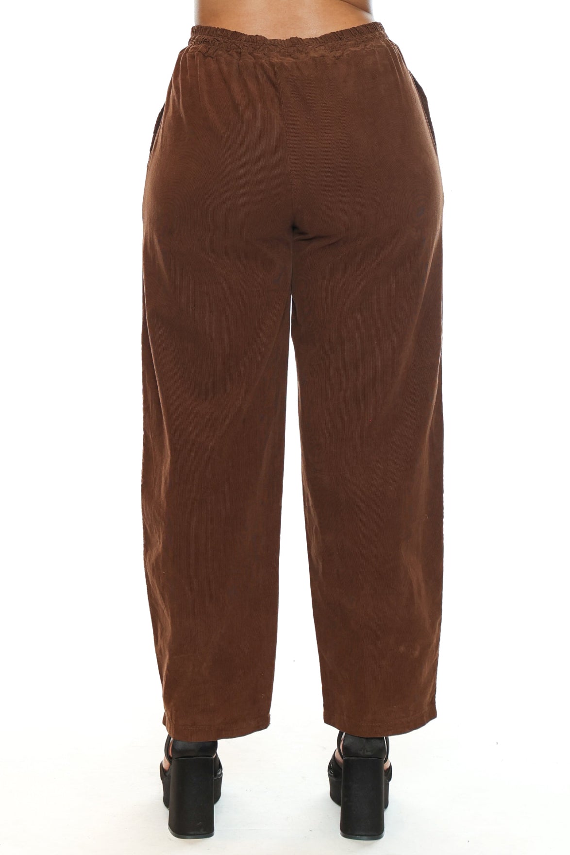 Textured Cotton Relaxed Pant