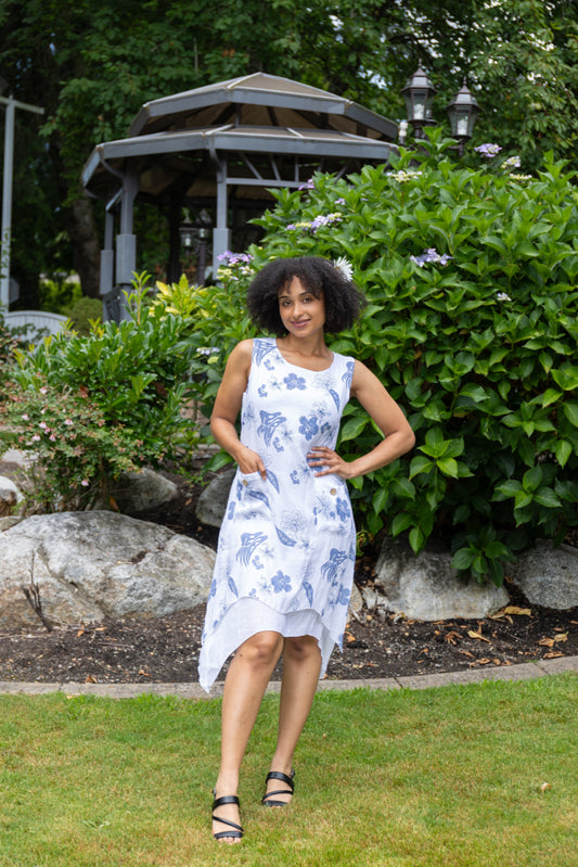 Flora Breeze Handkerchief Dress