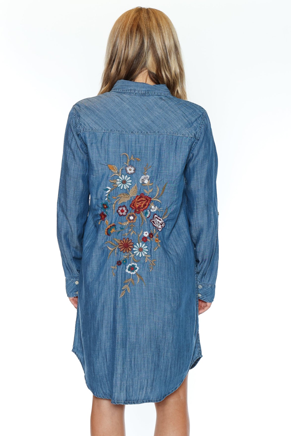 Bloom Back Shirt Dress
