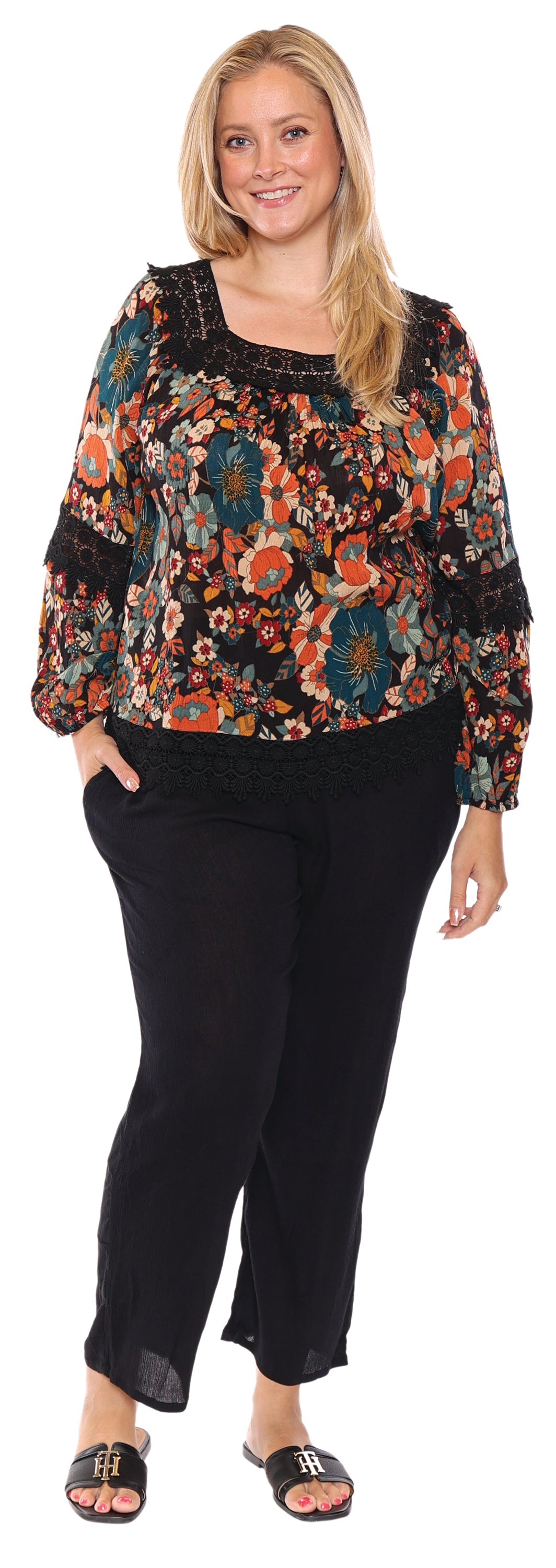 Lyric Print Blouse