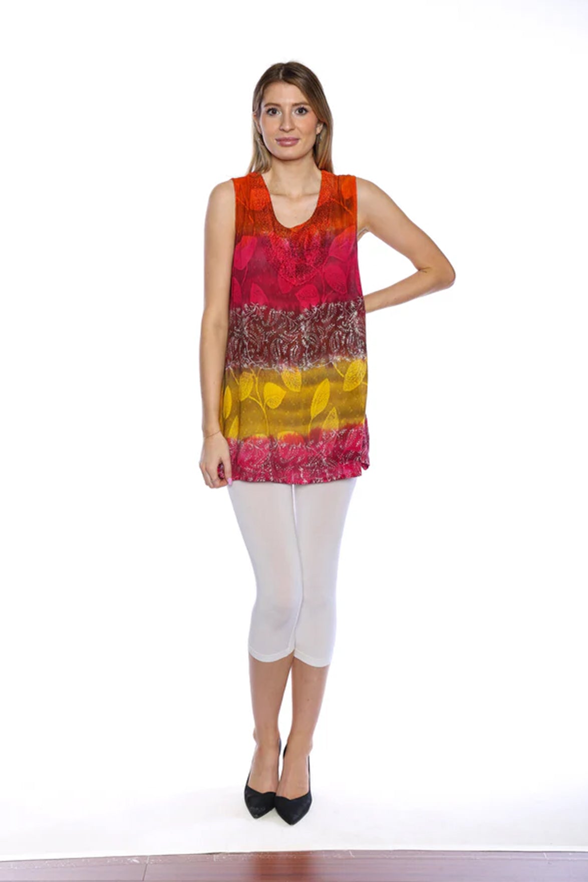 Sleeveless Rayon Top