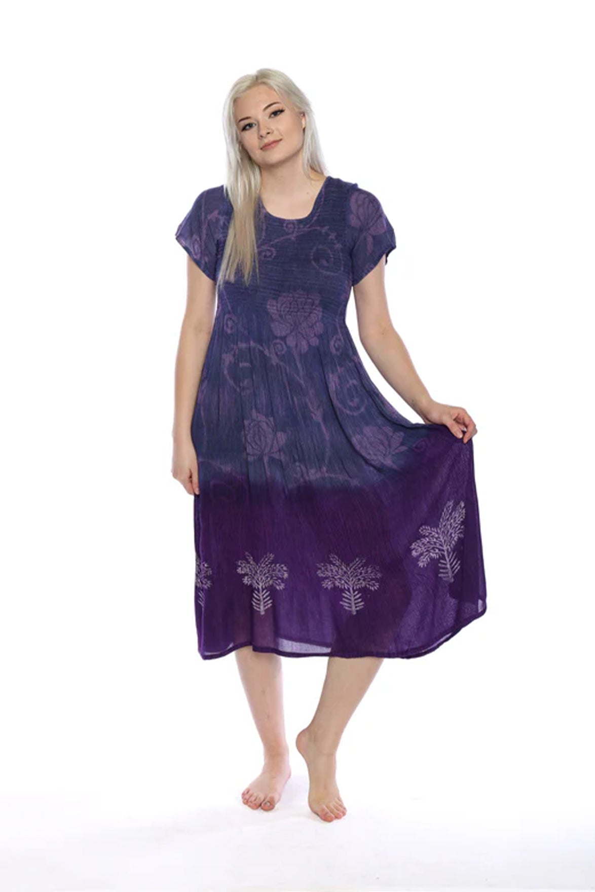 Rayon Smocking Dress