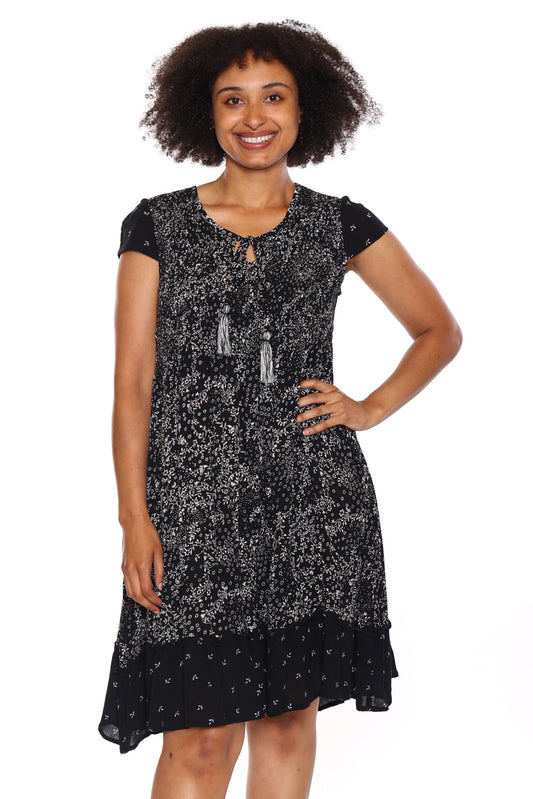 Midnight Petals Dress