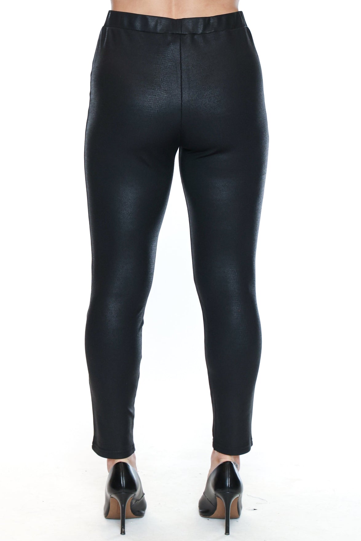 Faux Leather Pants with Fleece Lining