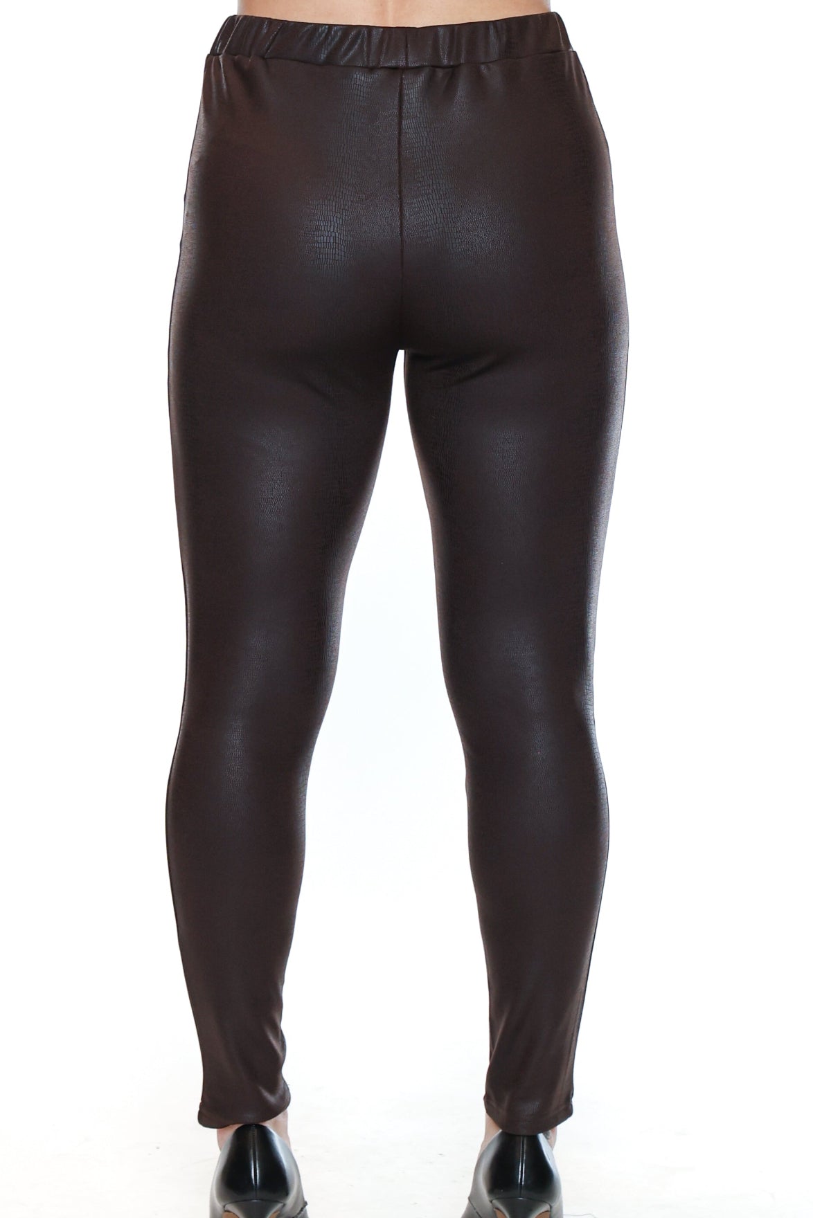 Faux Leather Pants with Fleece Lining