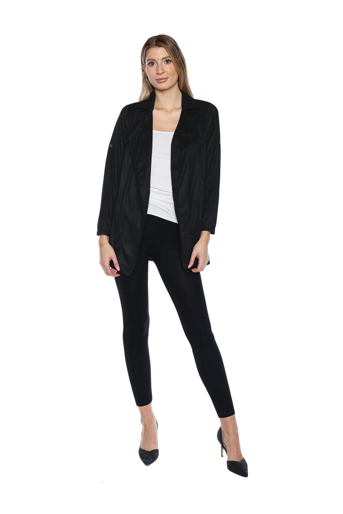Brielle Faux Suede Cardigan