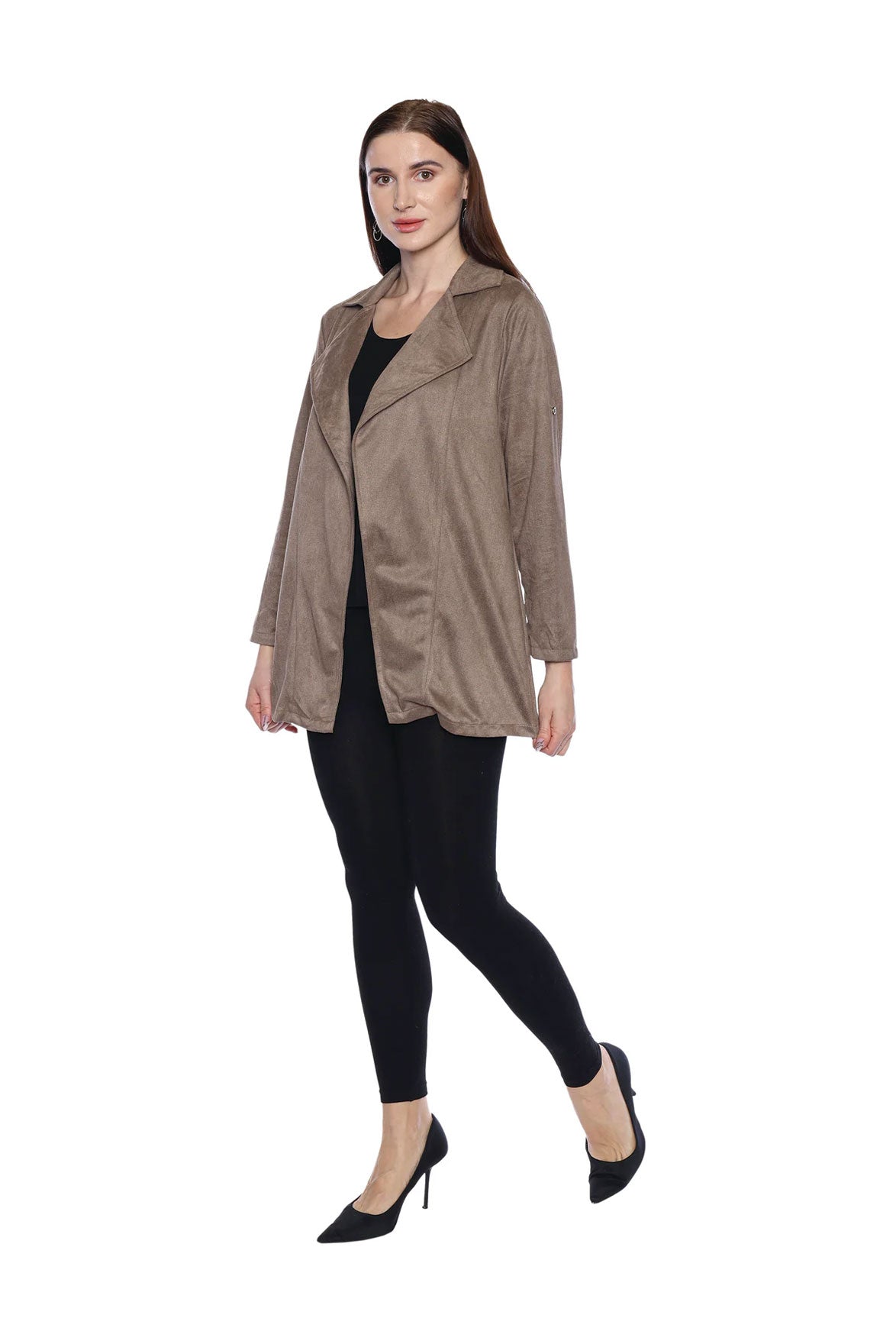 Brielle Faux Suede Cardigan