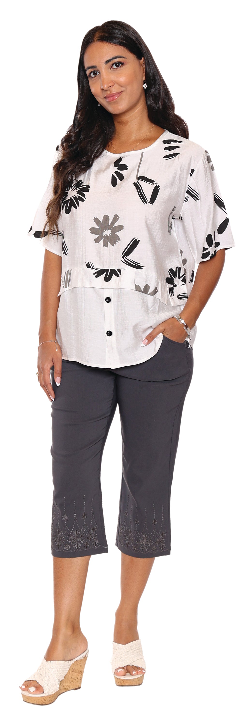 The Button Bloom Top