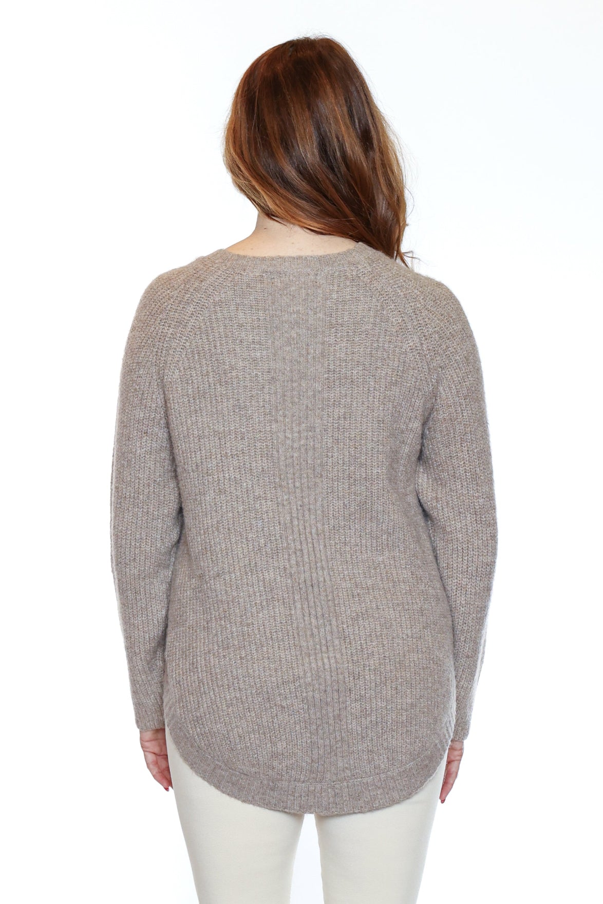 Rounded Hem Knit Sweater