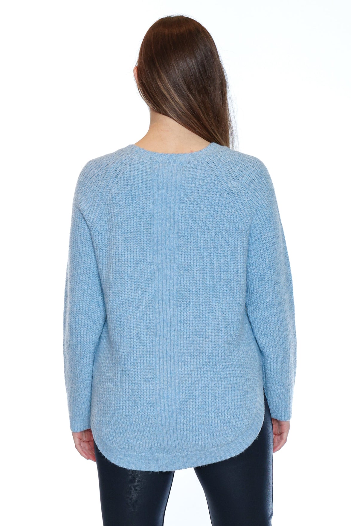 Rounded Hem Knit Sweater