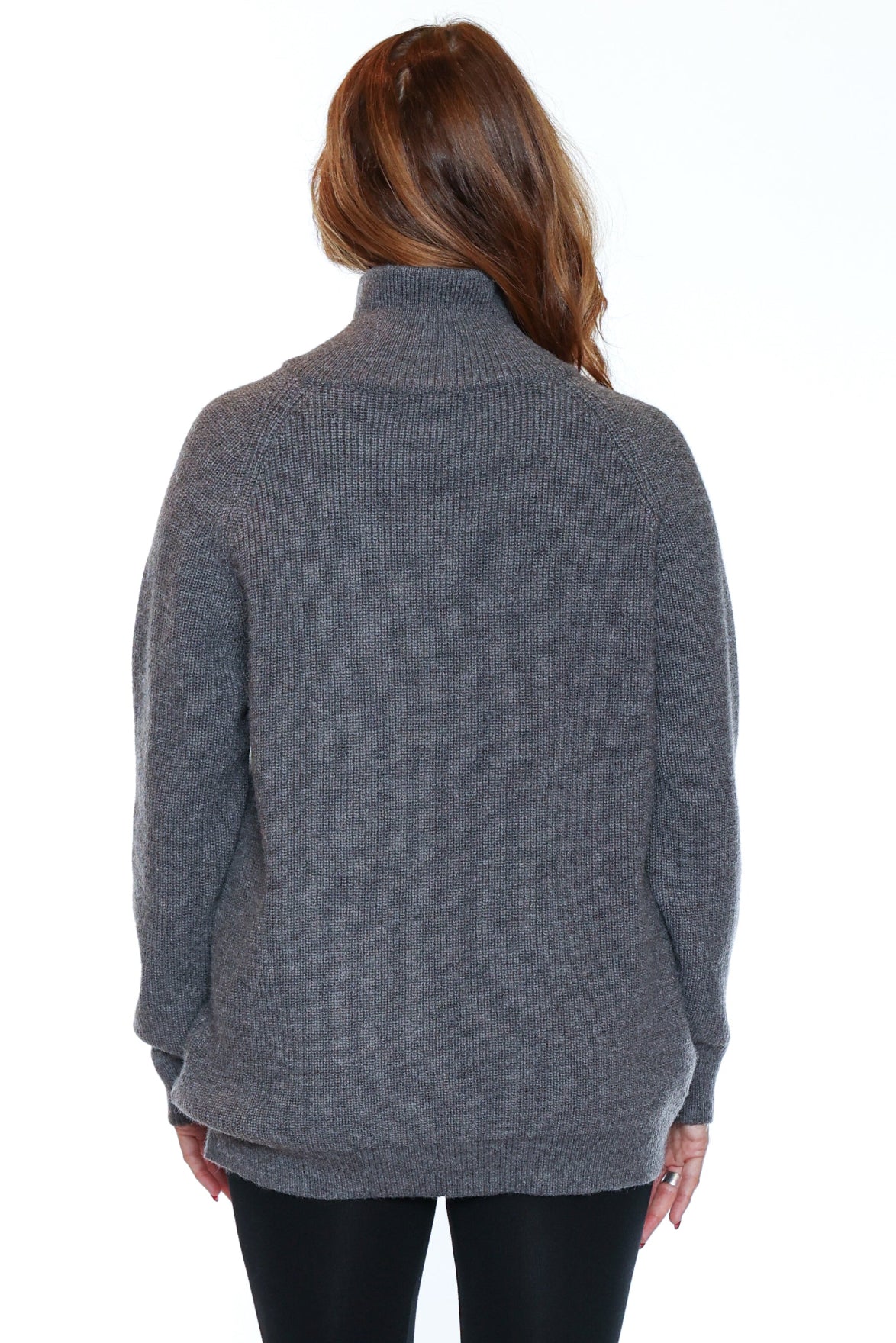 Cozy Zip Up Mock Neck Sweater