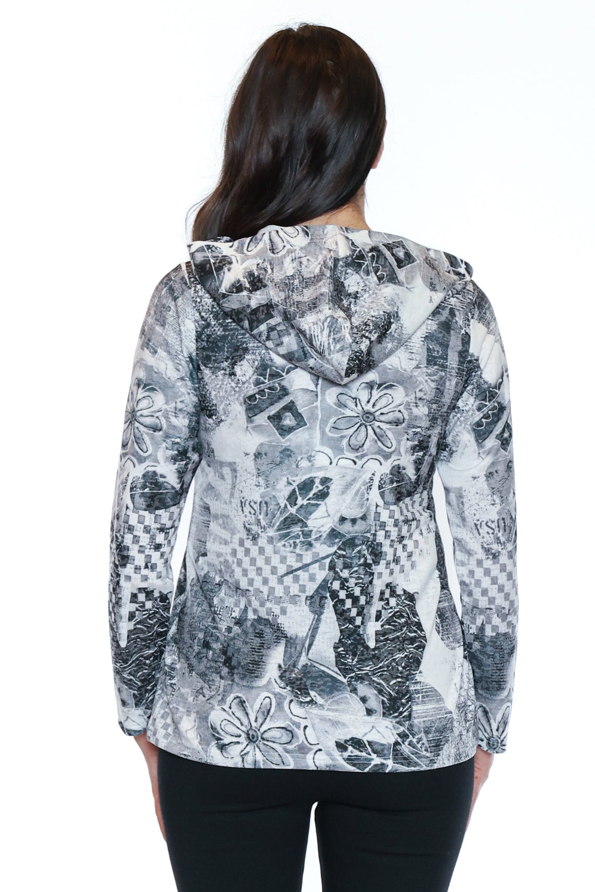 Patchwork Zip Hoodie Jacket