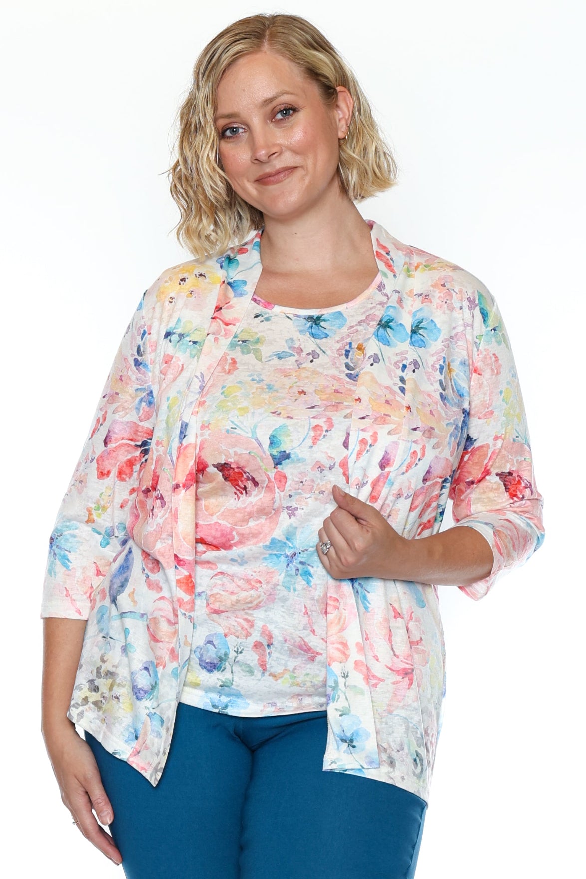 Printed Tank & Cardigan Twin Set