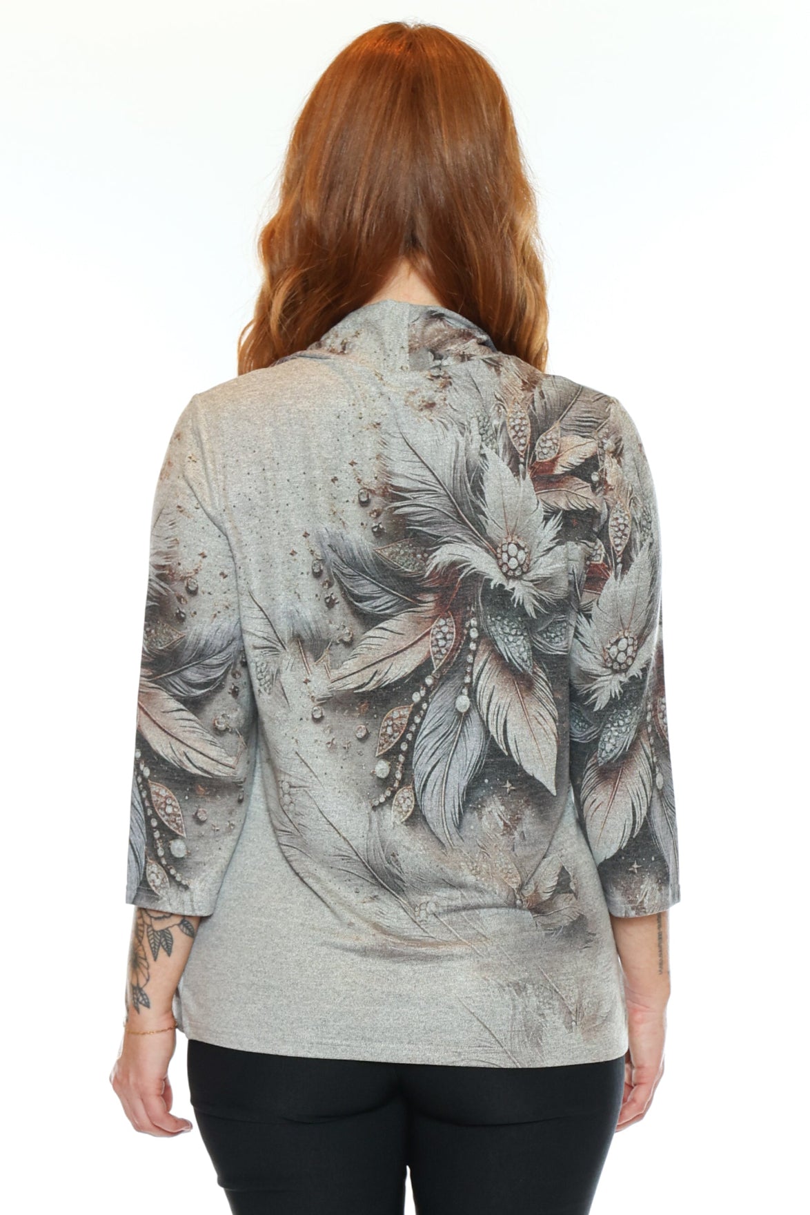 Printed 2-Piece Layered Top