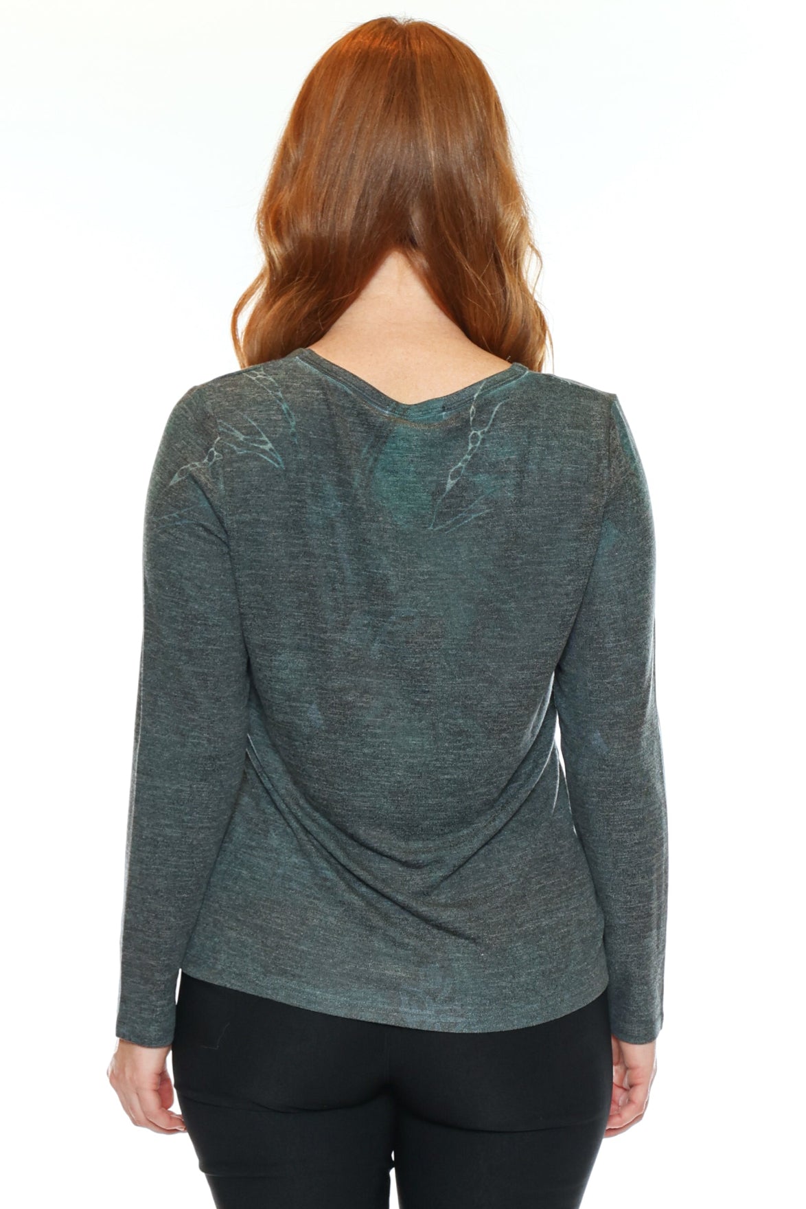 Artistic Floral Long Sleeve Top