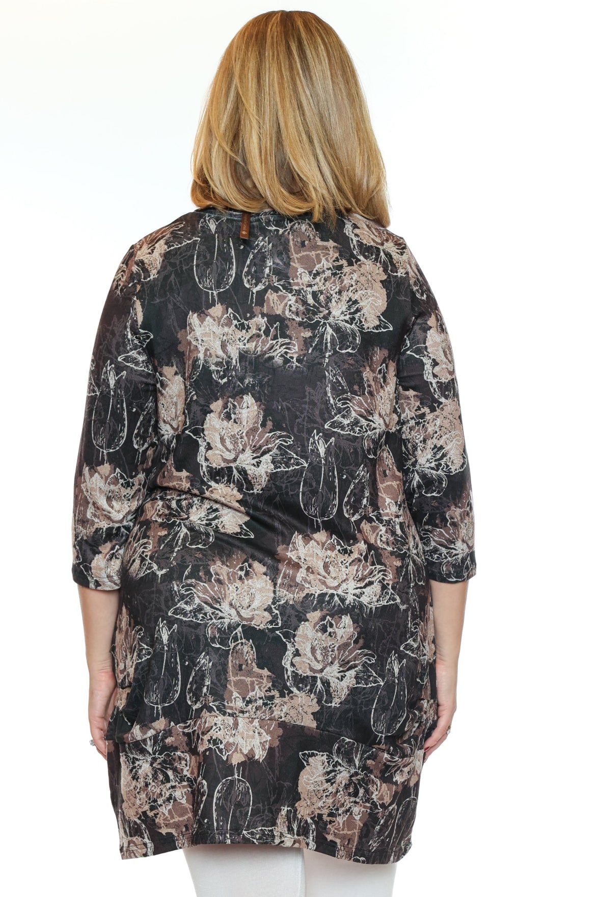 Floral Elegance Printed Pocket Tunic