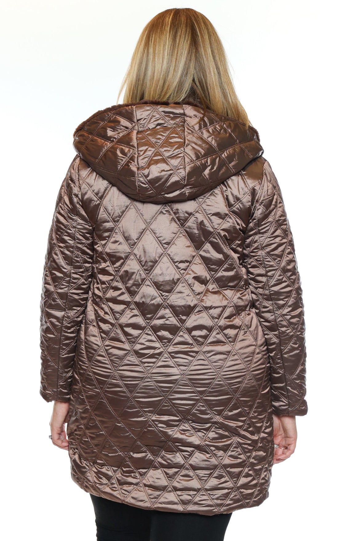 Reversible Faux Fur & Quilted Coat