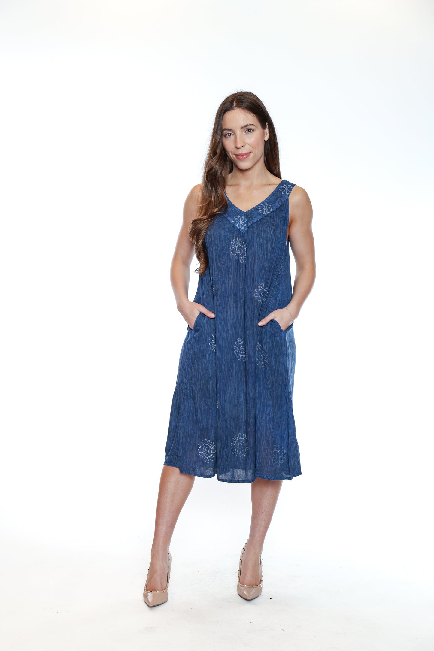 Rayon Midi Dress