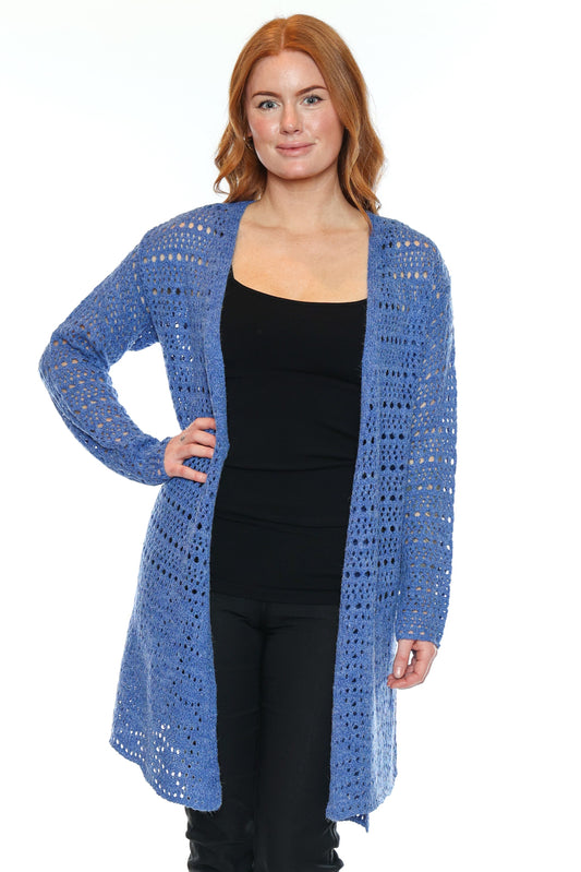 Coastal Breeze Open Knit Cardigan