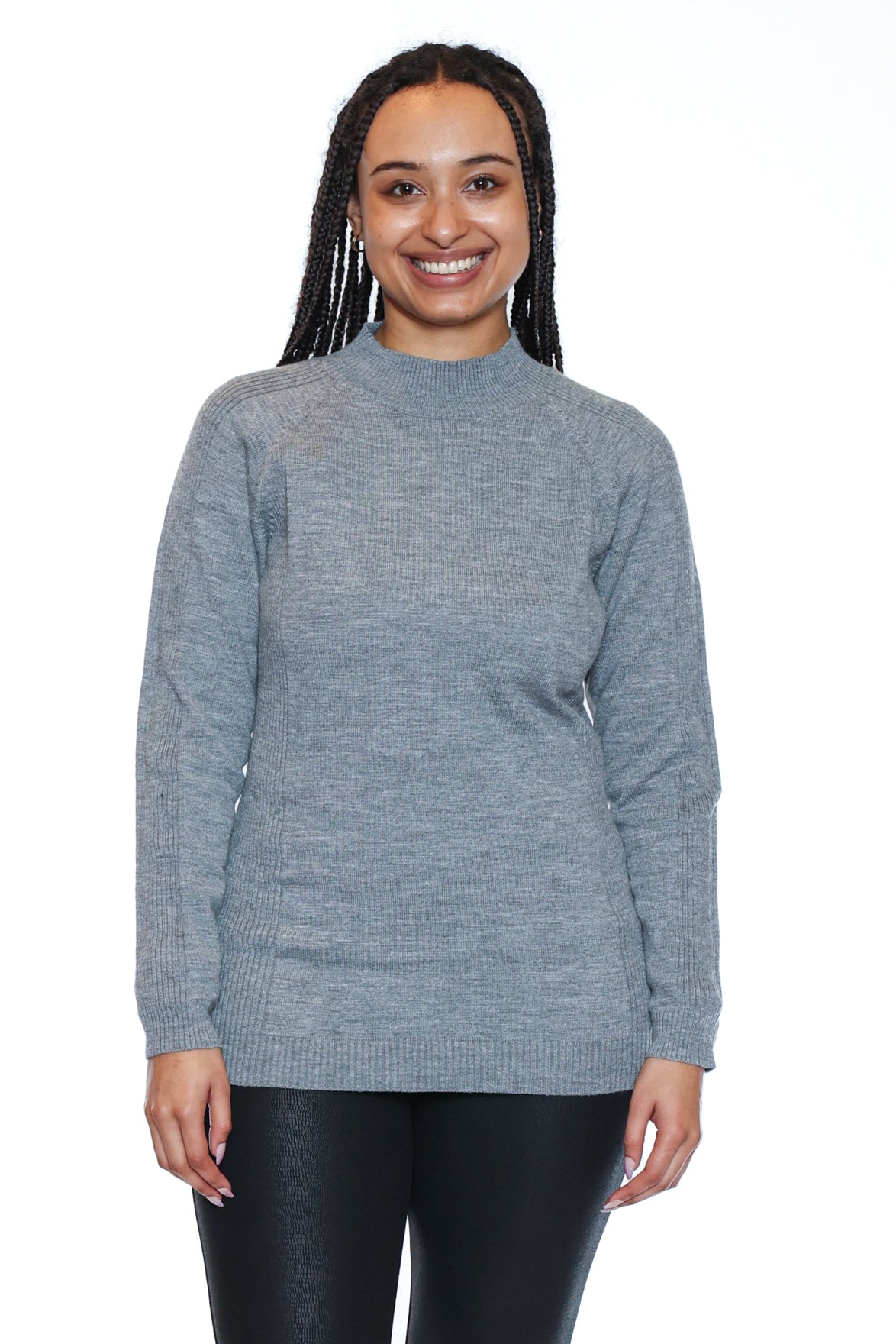 Classic Mock-Neck Sweater
