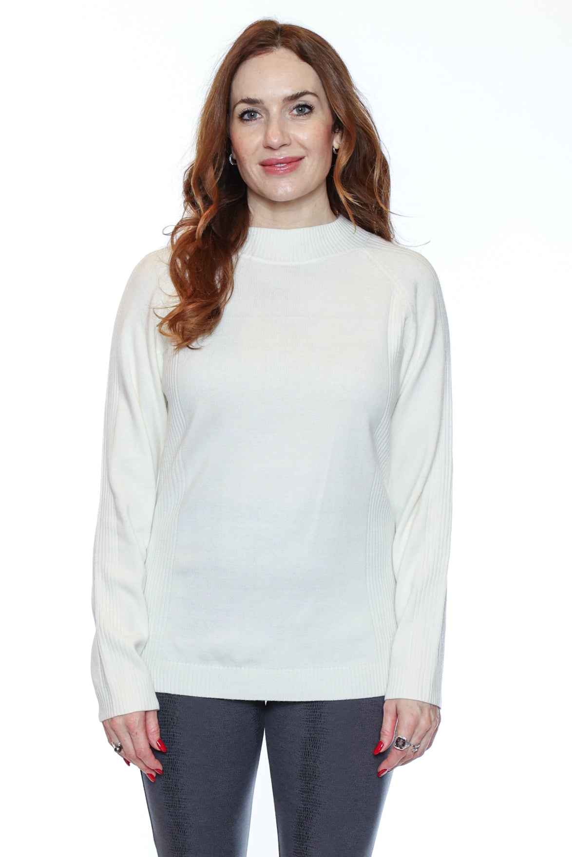 Classic Mock-Neck Sweater