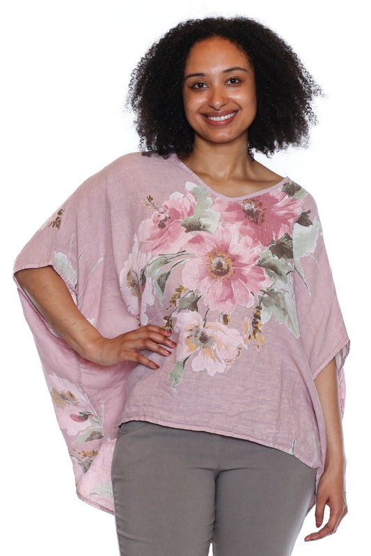 Floral Linen Top