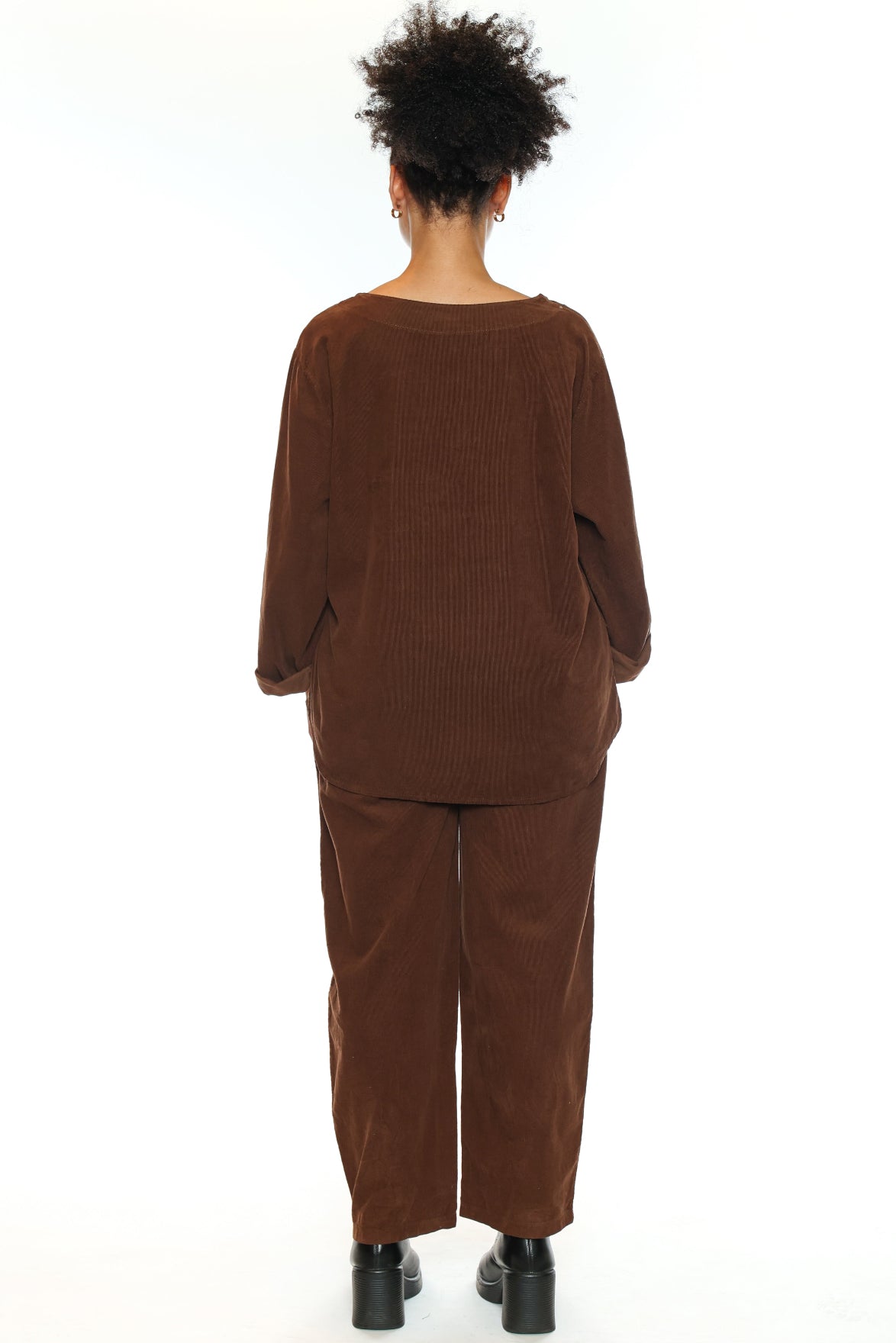 Textured Cotton Asymmetrical Pocket Top
