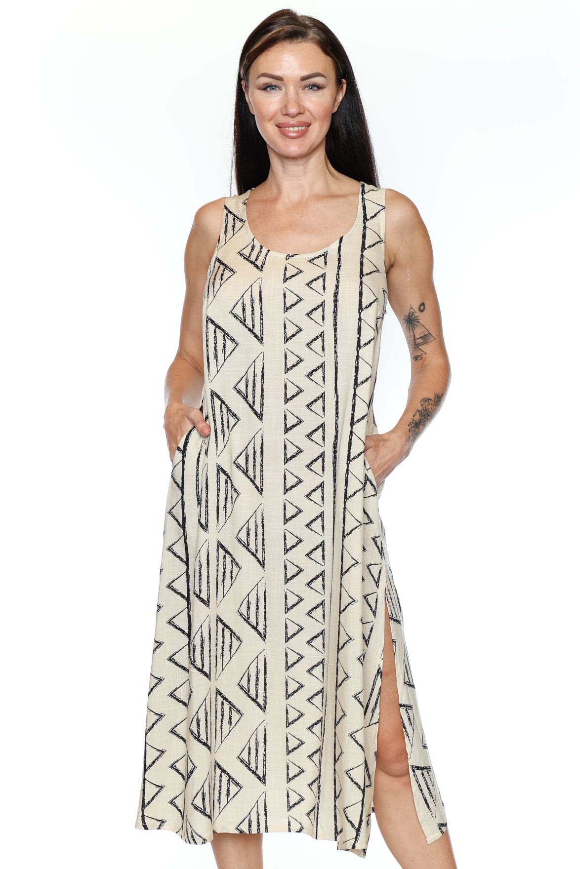 Geo Breese Midi Dress
