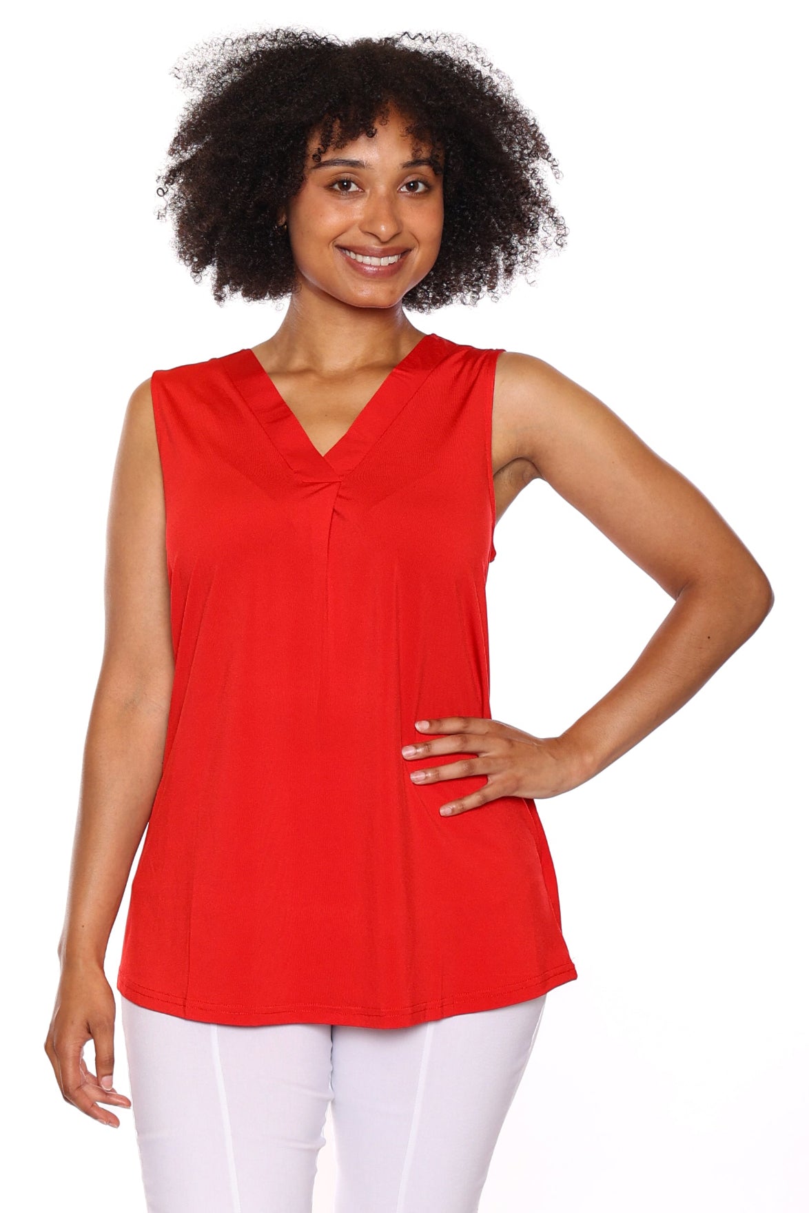 Essential Sleeveless V-Neck Tank