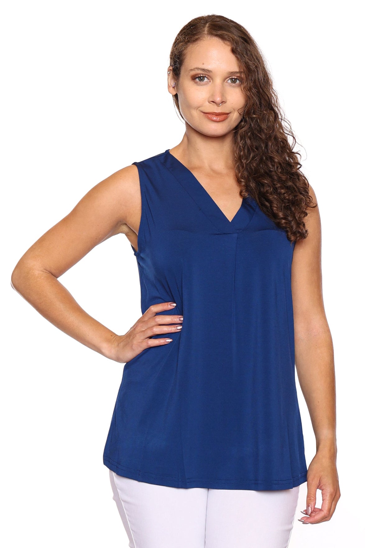Essential Sleeveless V-Neck Tank
