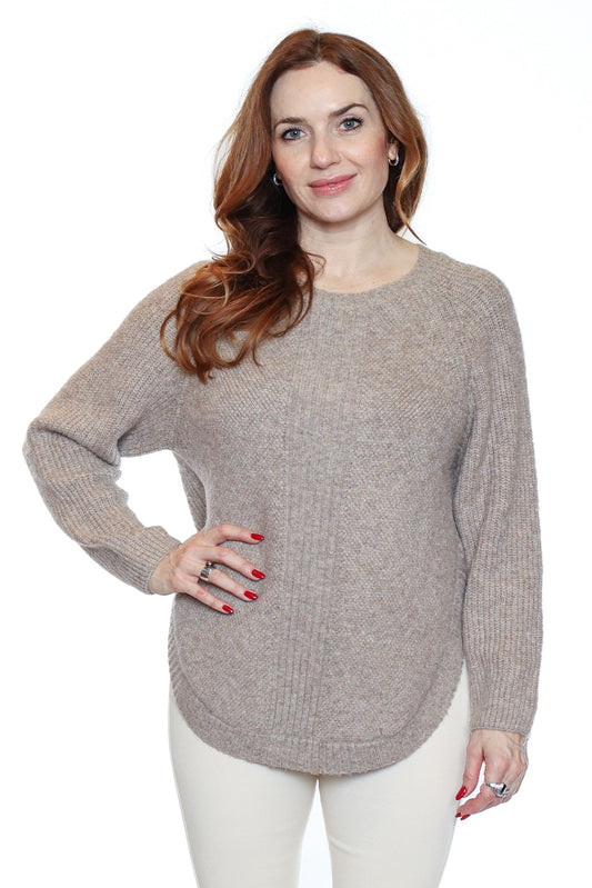 Rounded Hem Knit Sweater