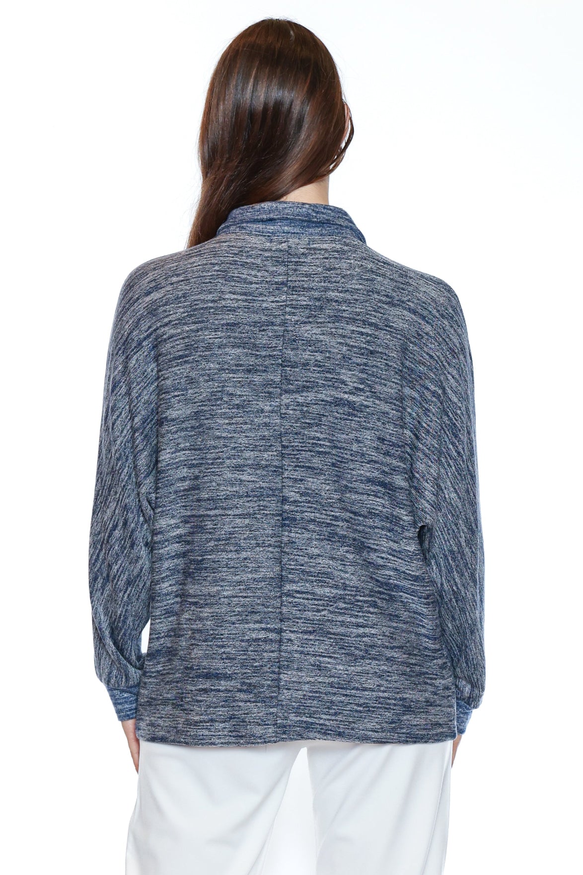 Soft Brushed Button Front Collared Top