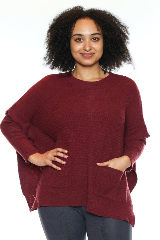 Relaxed Open-Side Knit Sweater