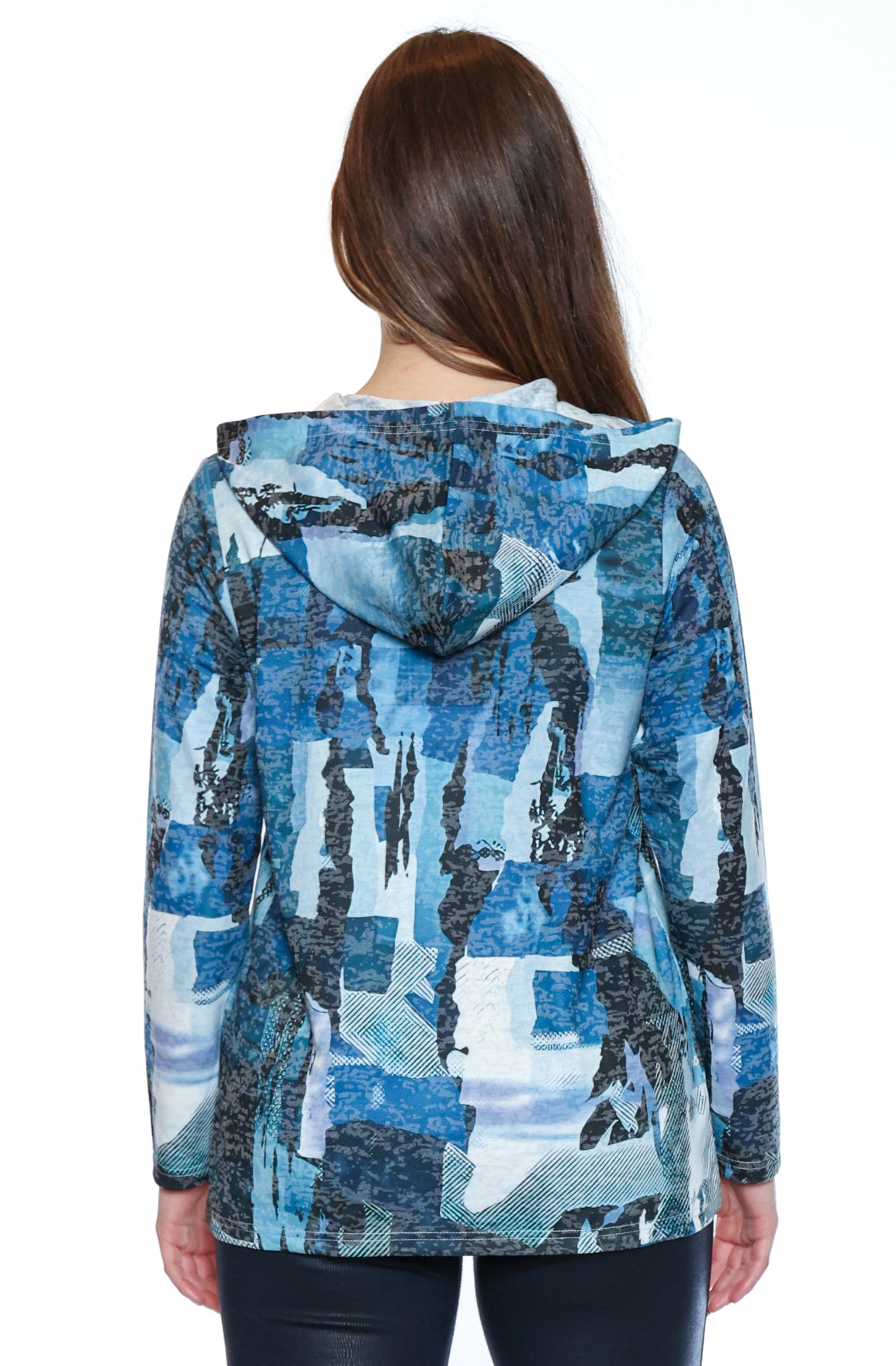 Patchwork Zip Hoodie Jacket