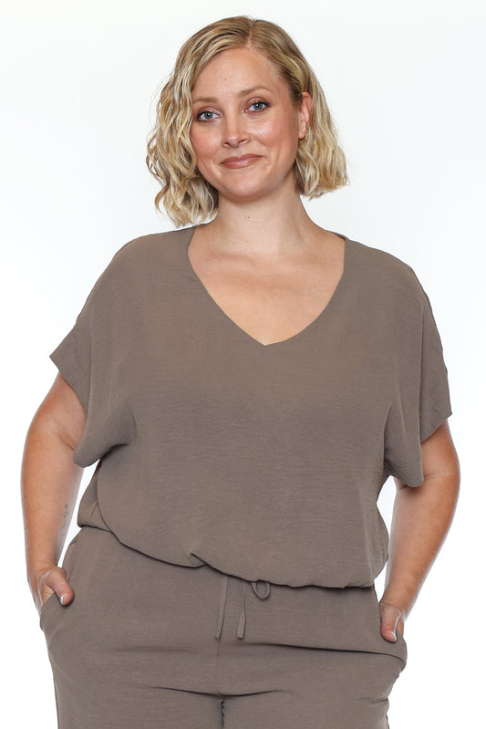 Relaxed Luxe V-Neck Top