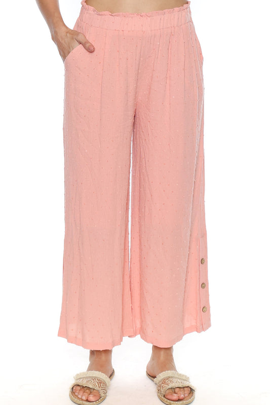 Swiss Dot Wide Leg Pants