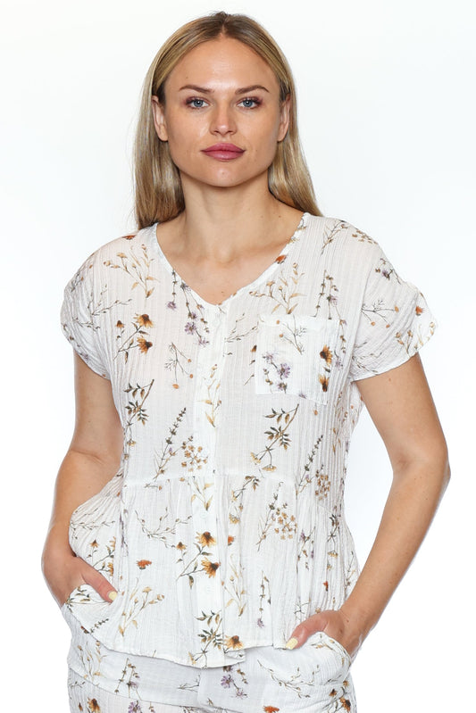 Meadow Light Floral Top