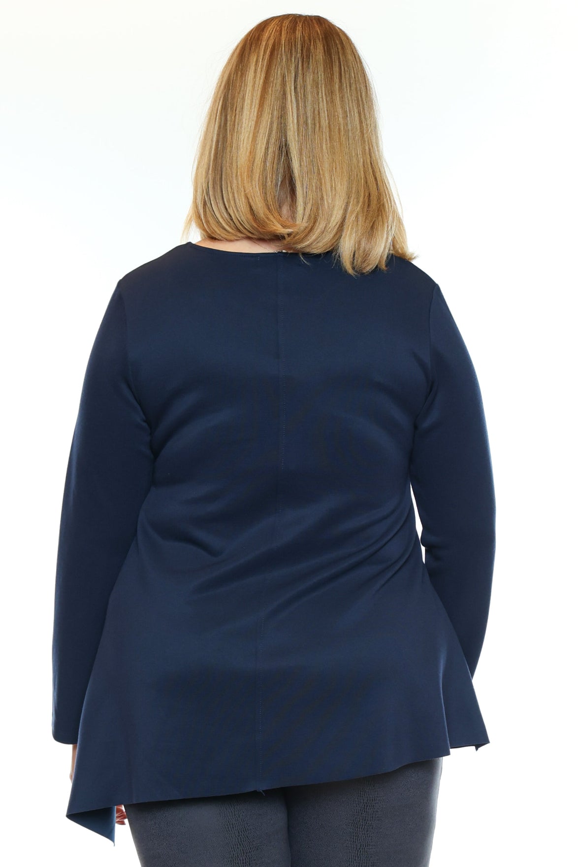 Pocket Detail Asymmetrical Tunic