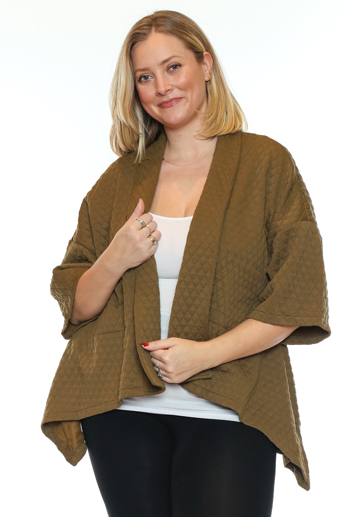 Quilted Cocoon Cardigan