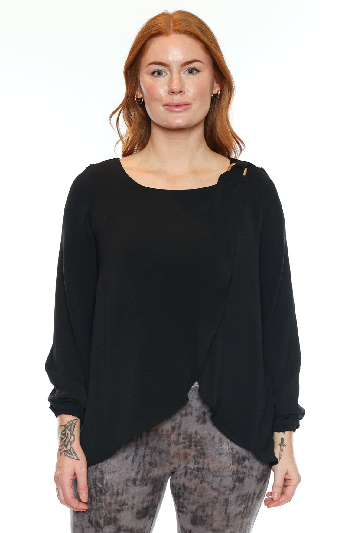 Elegant Overlay Blouse