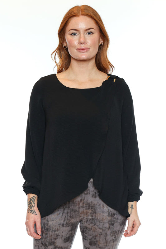 Elegant Overlay Blouse