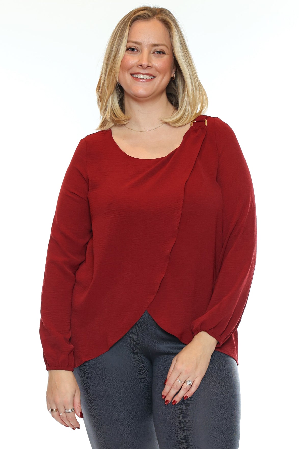 Elegant Overlay Blouse