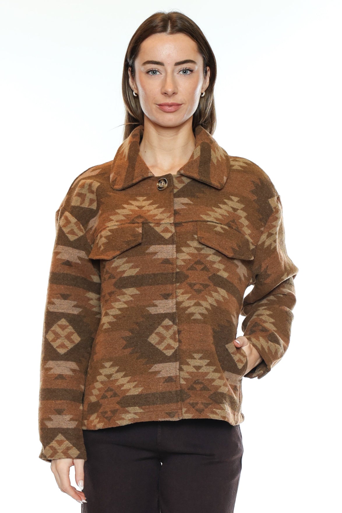 Southwestern Print Shacket