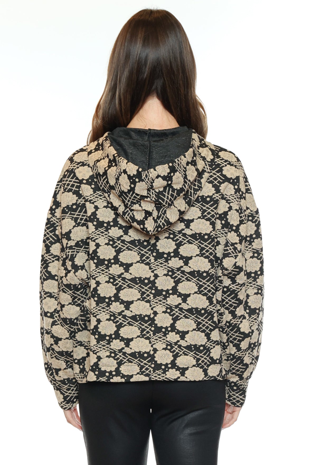 Printed Zip Hoodie Jacket