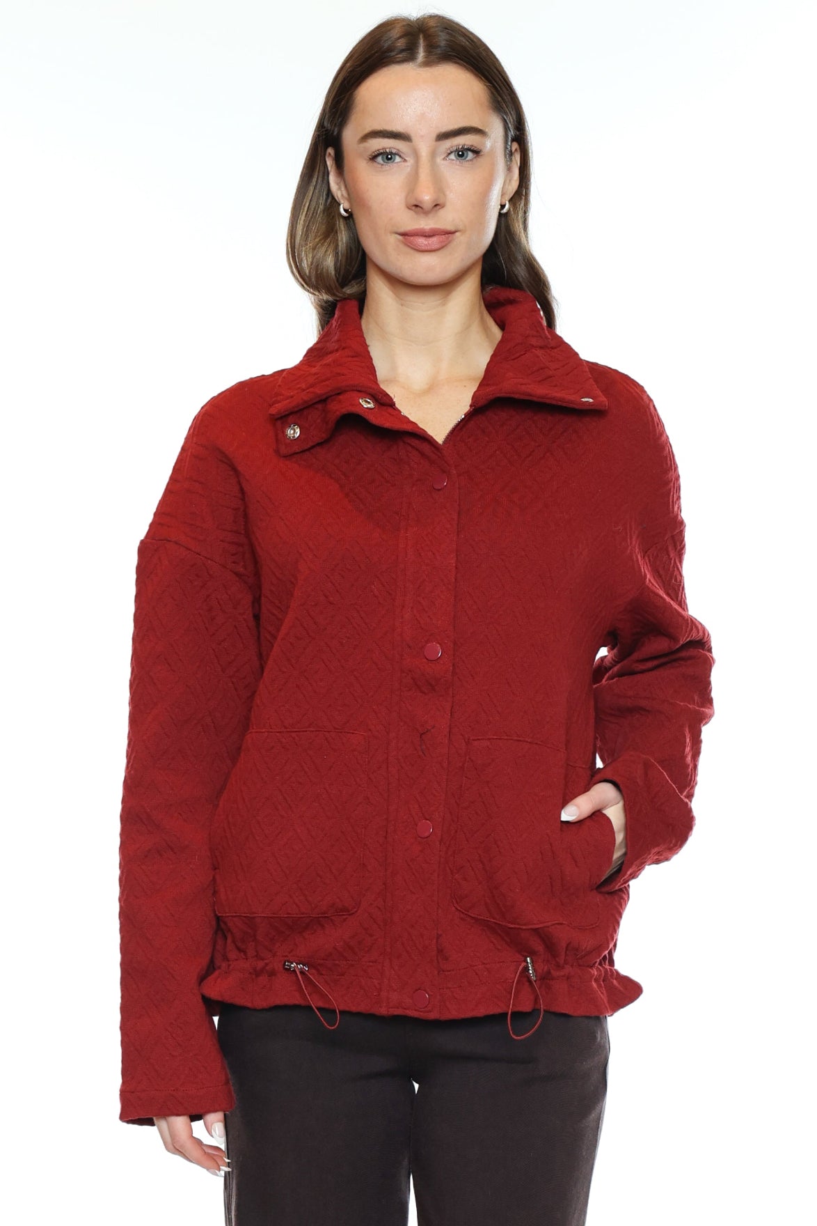 Textured Button-Up Jacket