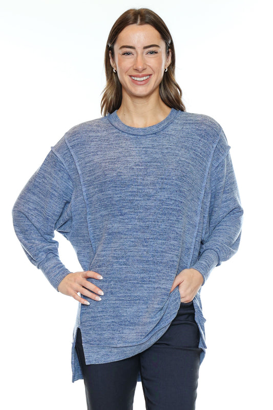 Relaxed Brushed Knit Tunic